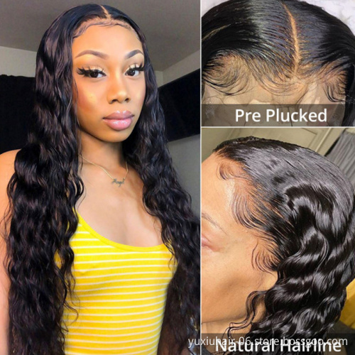 30inch Deep Wave Virgin Human Hair wigs Lace Frontal Wig Cuticle Aligned Hair Pre Plucked With Babyhair wigs For Black Women